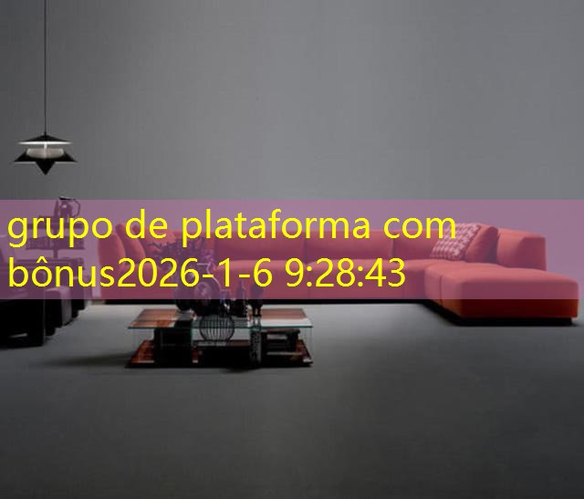 grupo de plataforma com bônus