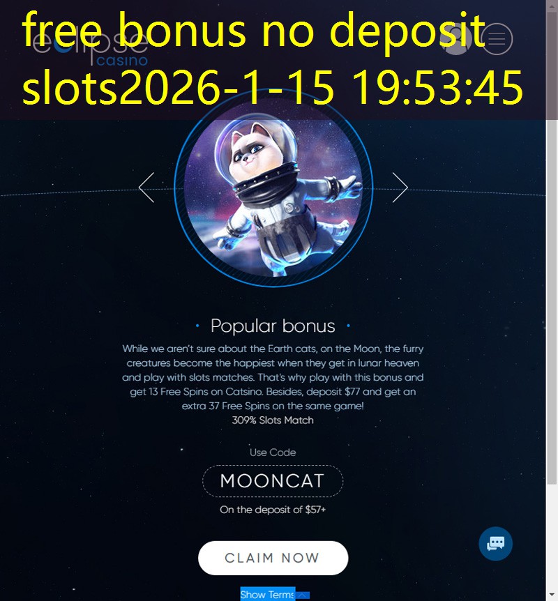 free bonus no deposit slots
