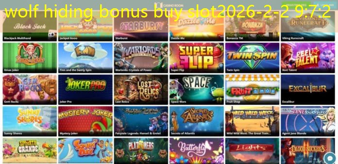 wolf hiding bonus buy slot